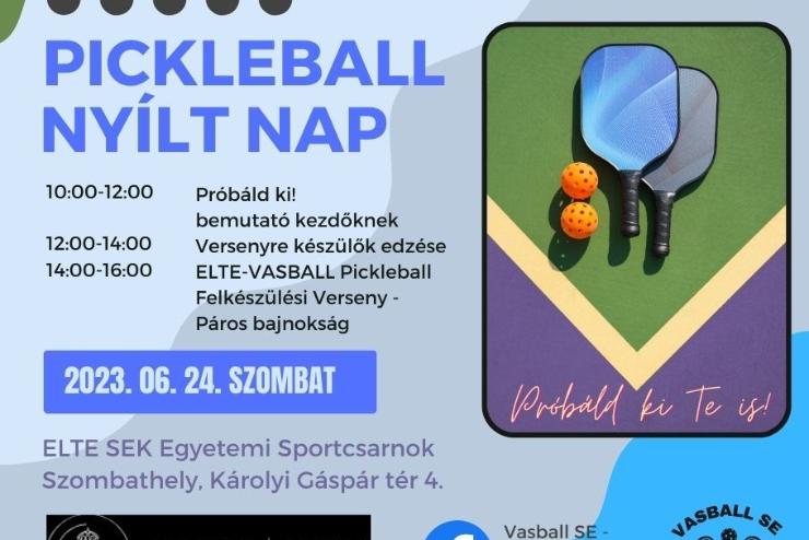 Pickleball: Szombaton irny az egyetem!